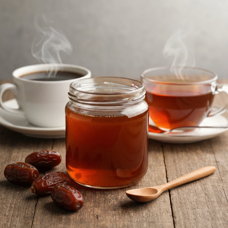 Homemade Date Syrup for Beverages