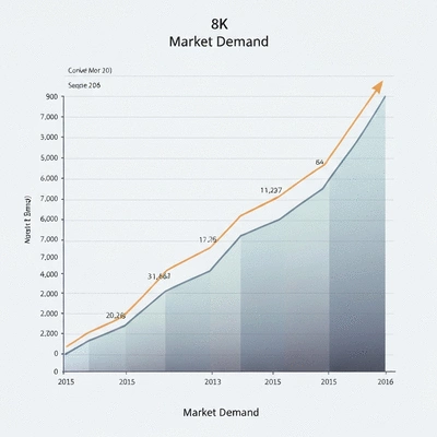 Market demand chart for dates with rising trends